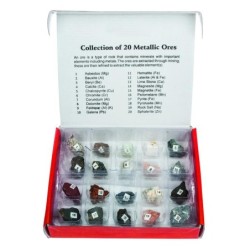 Caja de 24 minerales del mundo - Kunugi
