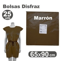 BOLSA DISFRAZ MARRON 65x90 cm