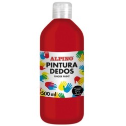 PINTURA DEDOS ROJO 500 ML.