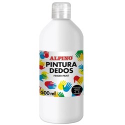 PINTURA DEDOS BLANCO 500 ML.