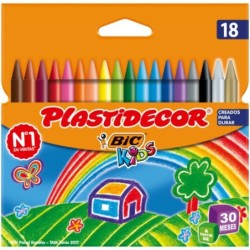 PLASTIDECOR 18 COLORES...