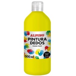 PINTURA DEDOS AMARILLO 500 ML.