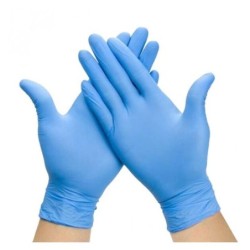 GUANTES NITRILO AZUL 100U...