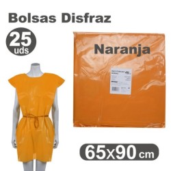 BOLSA DISFRAZ NARANJA 65x90 cm