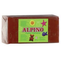 PLASTILINA ALPINO MARRON...