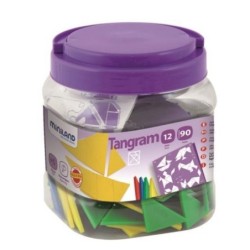 BOTE DE 12 TANGRAM (84 PCS....