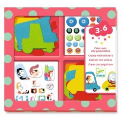 CREAR CON PEGATINAS COCHES