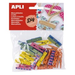 SET 20 PINZAS D MADERA...
