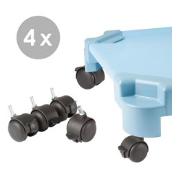 SET RUEDAS CON FRENO (4 uds)