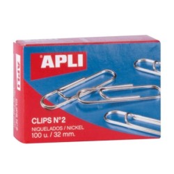 CAJA 100 CLIPS LABIADOS Nº...