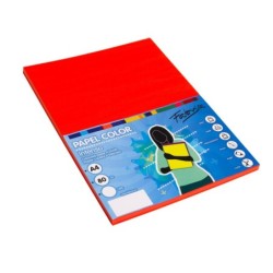 PAPEL A4 ROJO 100 H  33328250