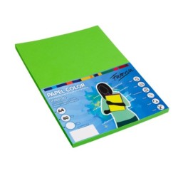 PAPEL A4 VERDE FUERTE 100 H