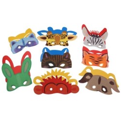MASCARA DE ANIMALES 8 UNID.