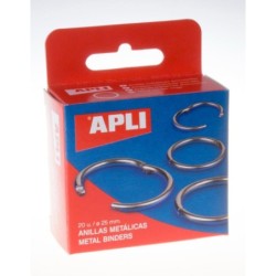 CAJA 20 ANILLA NIQUELADA...