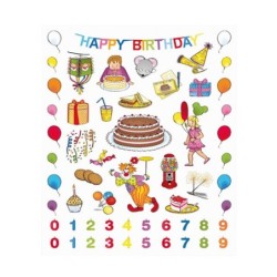 PEGATINAS CUMPLEAÑOS 3H