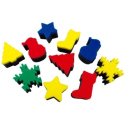 ESPONJAS NAVIDAD (10 U.)